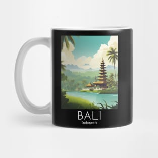 A Vintage Travel Illustration of Bali - Indonesia Mug